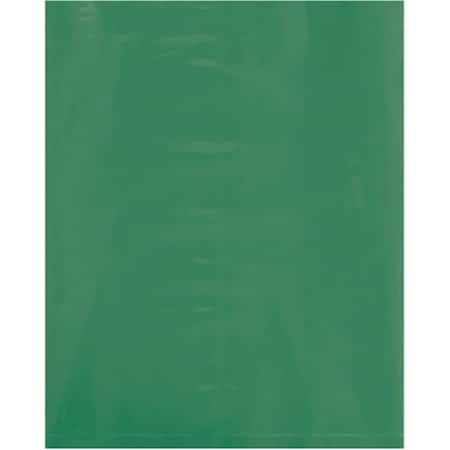 Officespace 8 x 10 in. 2 Mil Green Flat Poly Bags, 1000PK OF2819678